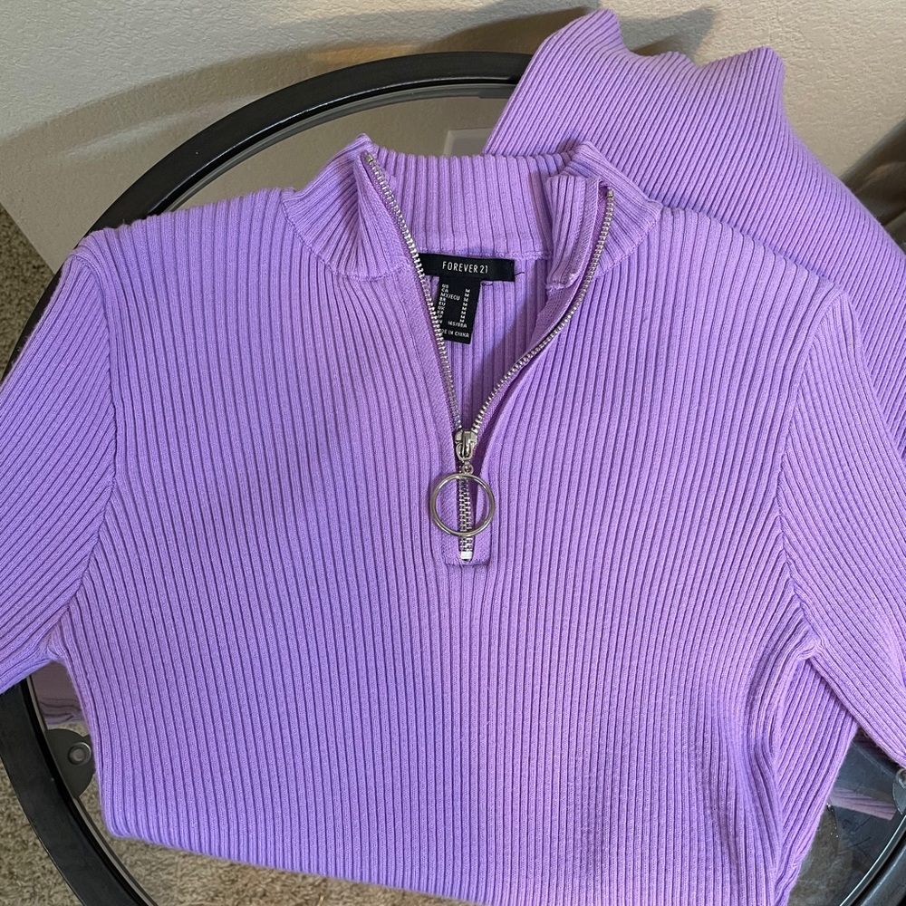 purple lavender ribbed dress